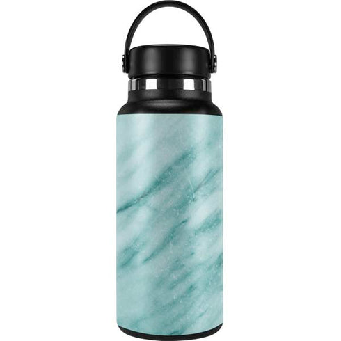 Turquoise Marble Hydro Flask 32oz Wide Mouth Skin