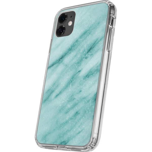 Turquoise Marble iPhone 11 Clear Case