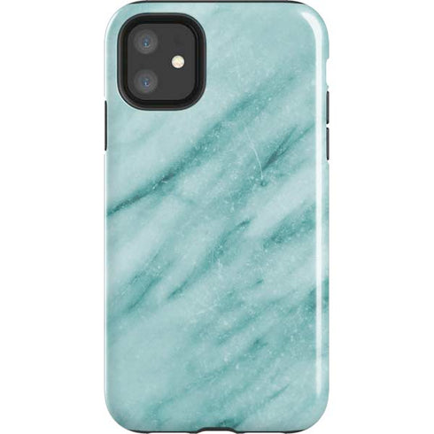 Turquoise Marble iPhone 11 Impact Case