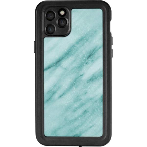Turquoise Marble iPhone 11 Pro Max Waterproof Case