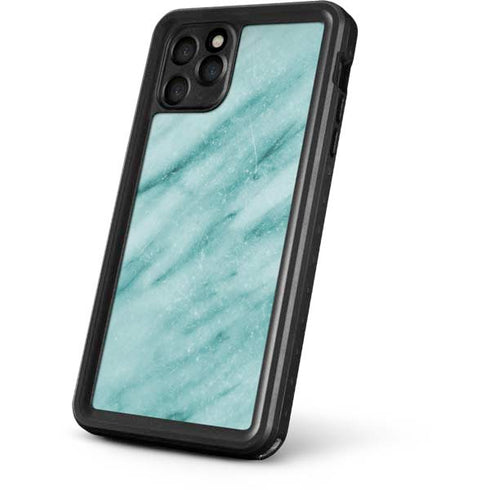 Turquoise Marble iPhone 11 Pro Waterproof Case