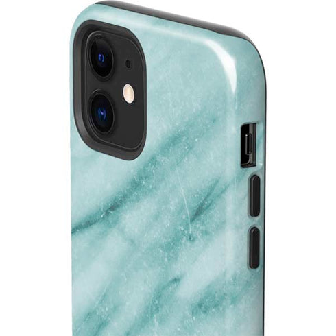 Turquoise Marble iPhone 12 Impact Case