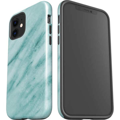 Turquoise Marble iPhone 12 Impact Case