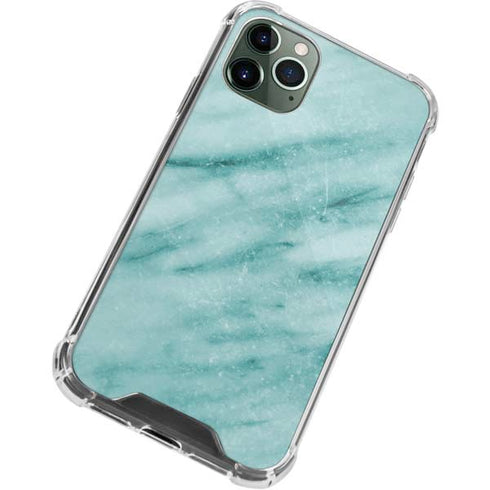 Turquoise Marble iPhone 12 Pro Clear Case