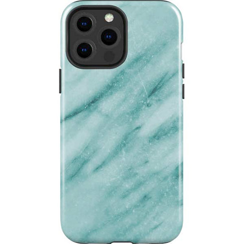 Turquoise Marble iPhone 13 Pro Max Impact Case