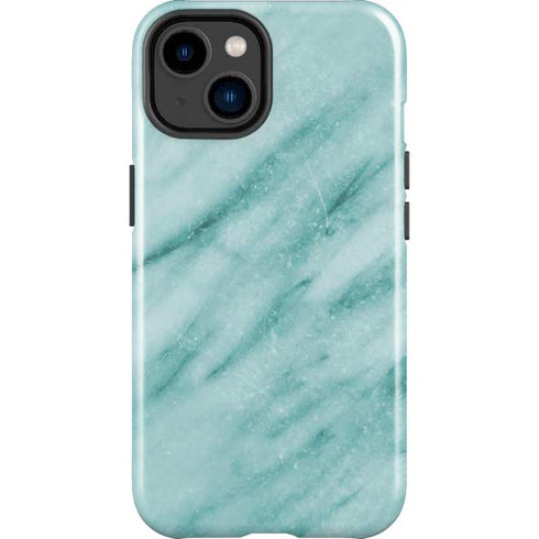 Turquoise Marble iPhone 14 Plus Impact Case