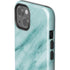 Turquoise Marble iPhone 14 Plus Impact Case