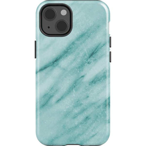 Turquoise Marble iPhone 15 Impact Case