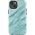 Turquoise Marble iPhone 14 Impact Case
