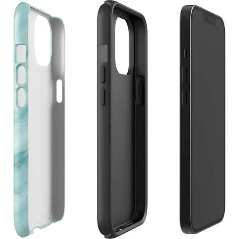 Turquoise Marble iPhone 14 Impact Case
