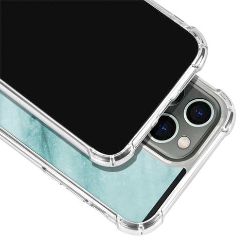 Turquoise Marble iPhone 15 Pro Clear Case
