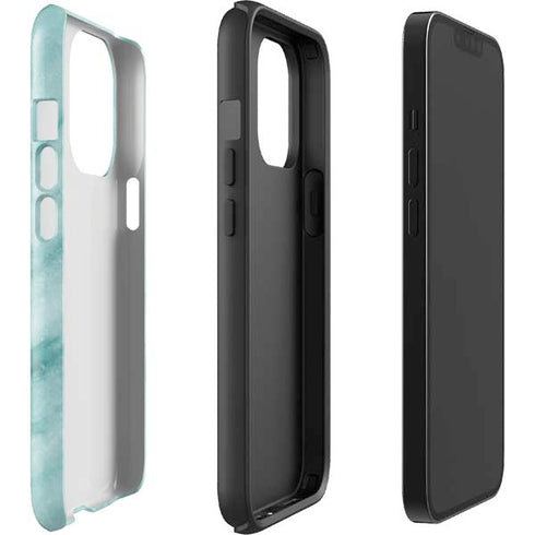 Turquoise Marble iPhone 14 Pro Impact Case