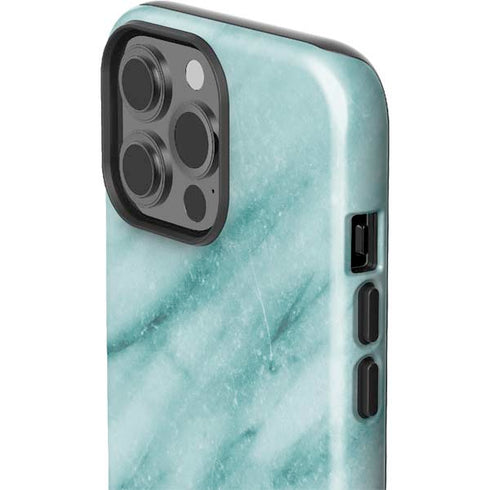 Turquoise Marble iPhone 15 Pro Max Impact Case