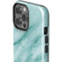 Turquoise Marble iPhone 14 Pro Max Impact Case