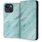 Turquoise Marble iPhone 15 Plus Folio Case