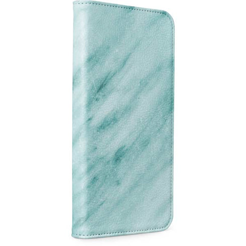 Turquoise Marble iPhone 15 Plus Folio Case
