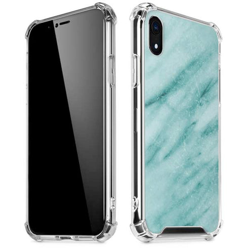 Turquoise Marble iPhone XR Clear Case