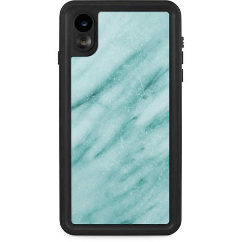 Turquoise Marble iPhone XR Waterproof Case