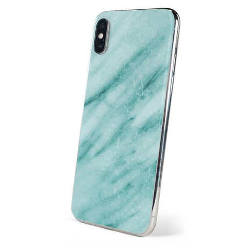 Turquoise Marble iPhone XS Skin