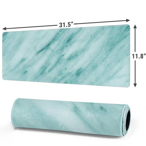 Turquoise Marble Gaming Mouse Pad