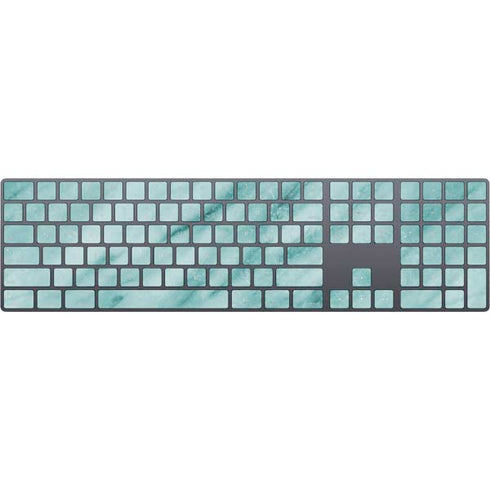 Turquoise Marble Magic Keyboard with Numeric Keypad Skin