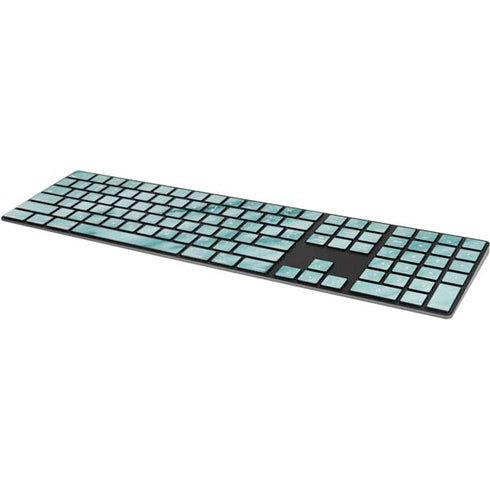 Turquoise Marble Magic Keyboard with Numeric Keypad Skin
