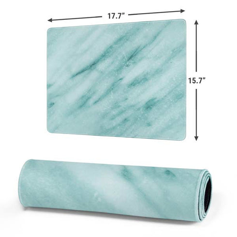 Turquoise Marble Gaming Mouse Pad