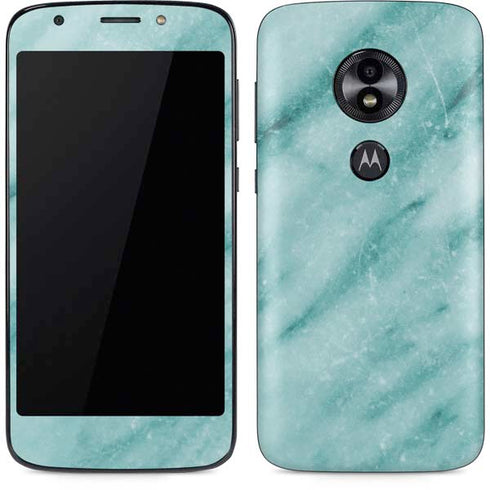 Turquoise Marble Moto E5 Play Skin