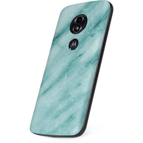 Turquoise Marble Moto E5 Play Skin