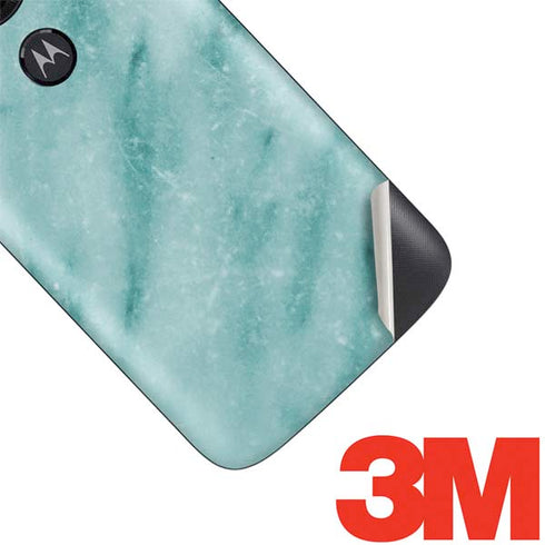 Turquoise Marble Moto E5 Play Skin