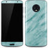 Turquoise Marble Moto G6 Skin