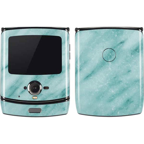 Turquoise Marble Motorola RAZR Skin