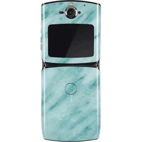 Turquoise Marble Motorola RAZR Skin