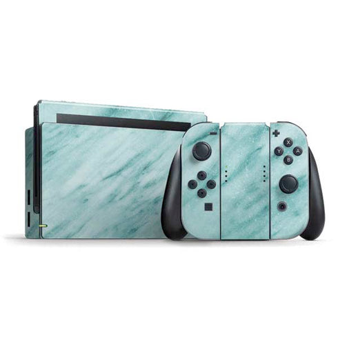 Turquoise Marble Nintendo Switch Bundle Skin