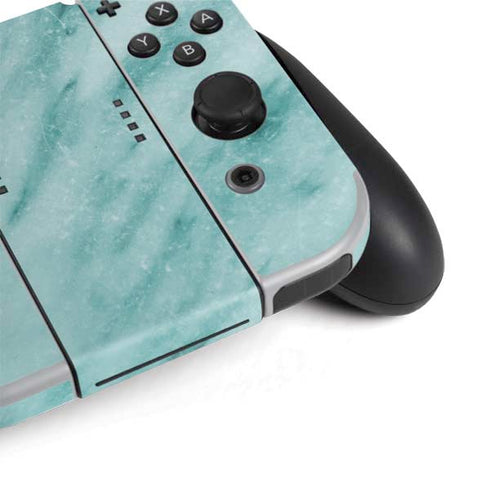 Turquoise Marble Nintendo Switch OLED (2021) Skin