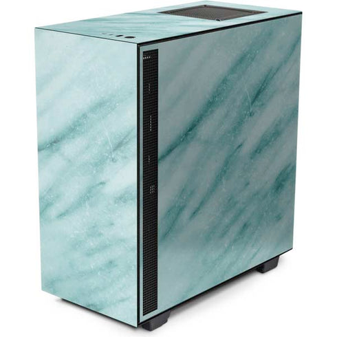 Turquoise Marble NZXT H510 Compact ATX Mid-Tower Case Skin