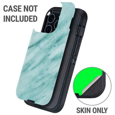 Turquoise Marble Otterbox Defender iPhone Skin