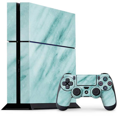 Turquoise Marble PS4 Console and Controller Bundle Skin