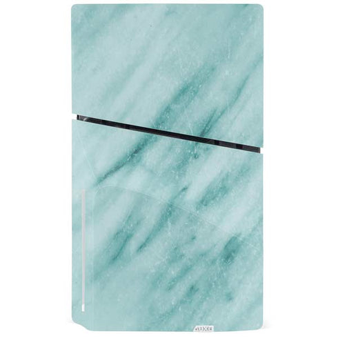 Turquoise Marble PS5 Slim Disk Bundle Skin