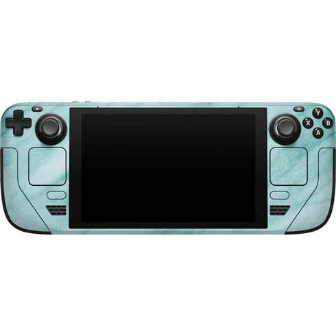 Turquoise Marble Steam Deck Handheld Gaming Computer Skin