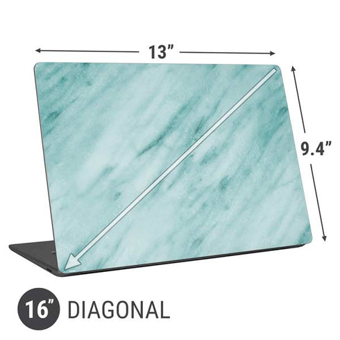 Turquoise Marble Universal Laptop 16in (13 x 9.4in) Skin