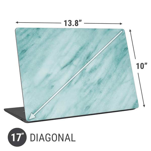 Turquoise Marble Universal Laptop 17in (13.8 x 10in) Skin