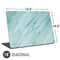 Turquoise Marble Universal Laptop 18in (14.6 x 10.6in) Skin