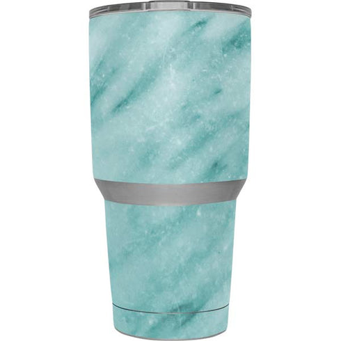 Turquoise Marble Yeti 30oz Rambler Tumbler Skin
