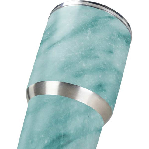 Turquoise Marble Yeti 30oz Rambler Tumbler Skin