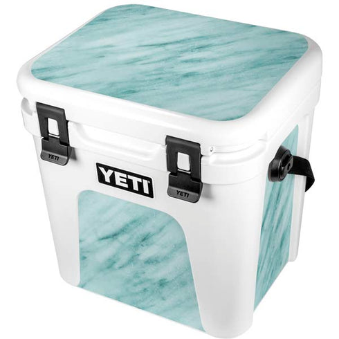 Turquoise Marble YETI Roadie 24 Hard Cooler Skin