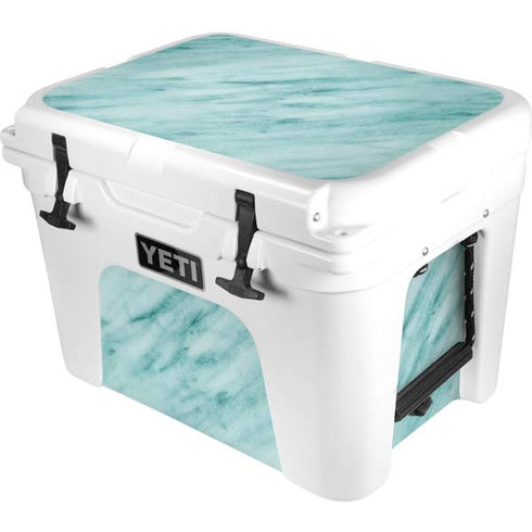 Turquoise Marble YETI Tundra 35 Hard Cooler Skin