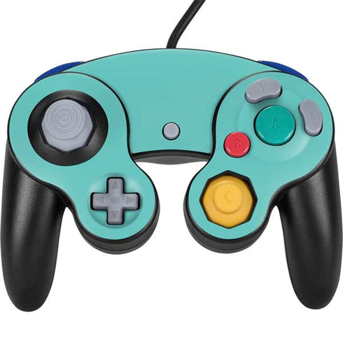 Turquoise Blue Solid Nintendo GameCube Controller Skin