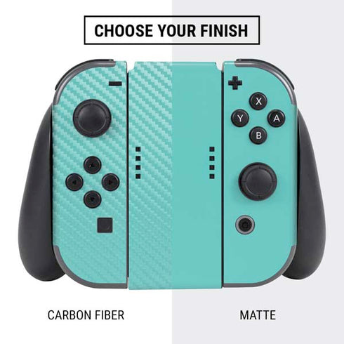 Turquoise Blue Solid Nintendo Switch Bundle Skin