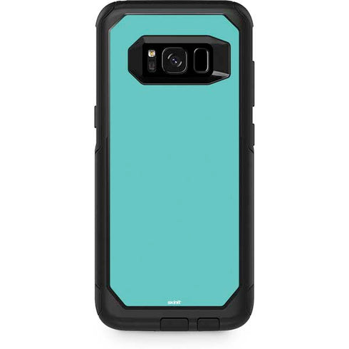 Turquoise Blue Solid Otterbox Commuter Galaxy Skin